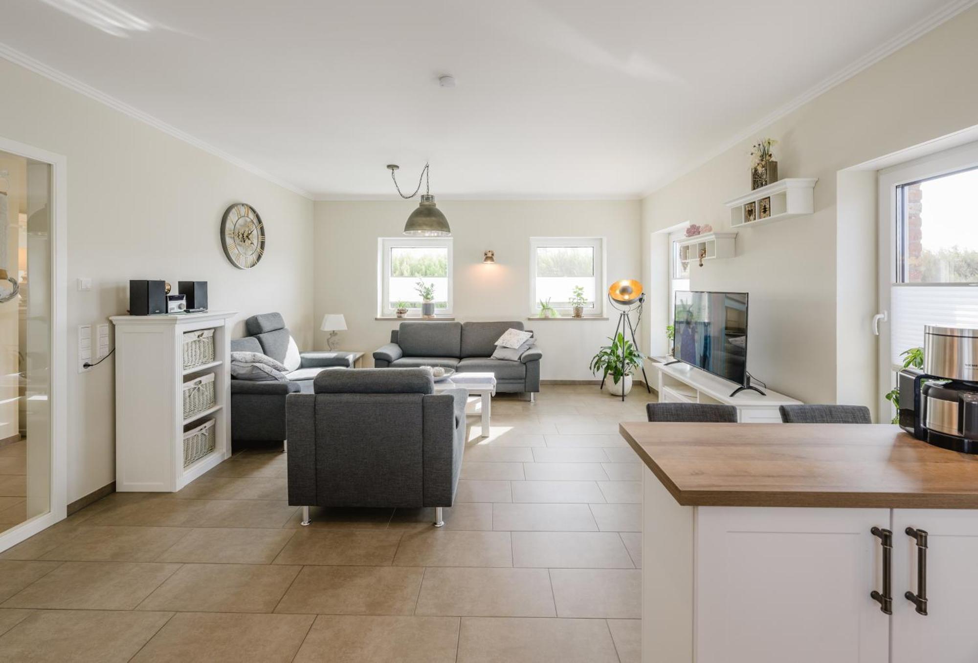 Ferienhaus Seeblick Walchum Bagian luar foto